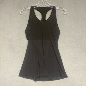 Lululemon Black Fit Physique Tank Top  Mesh Top with Sport Bra Women's S